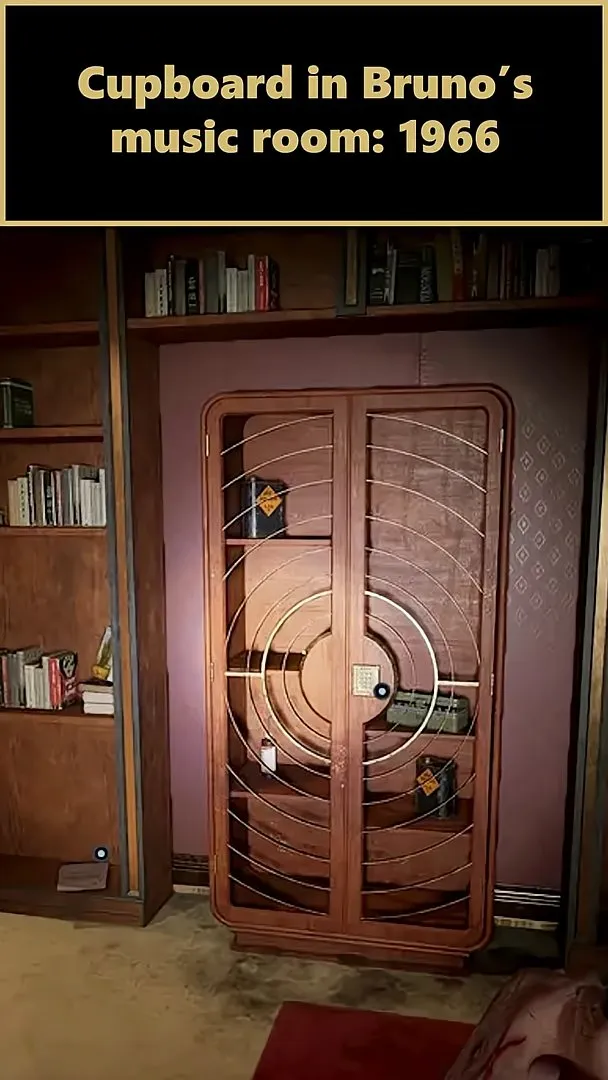 Safe lock in Bruno's music room