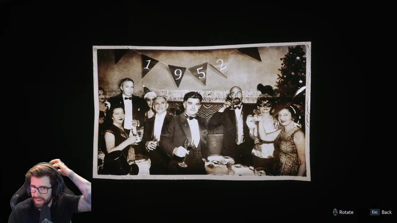 Club photograph bearing the 1952 clue