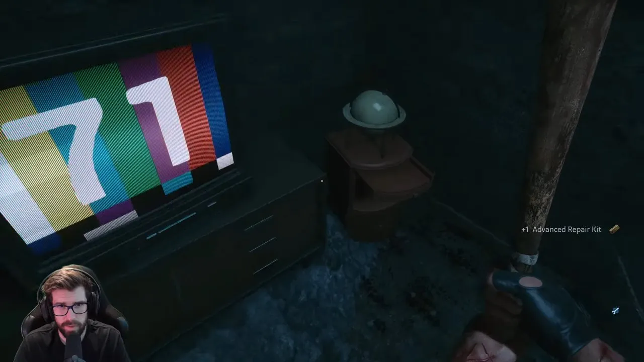 The 71 clue for the nearby locked cabinet