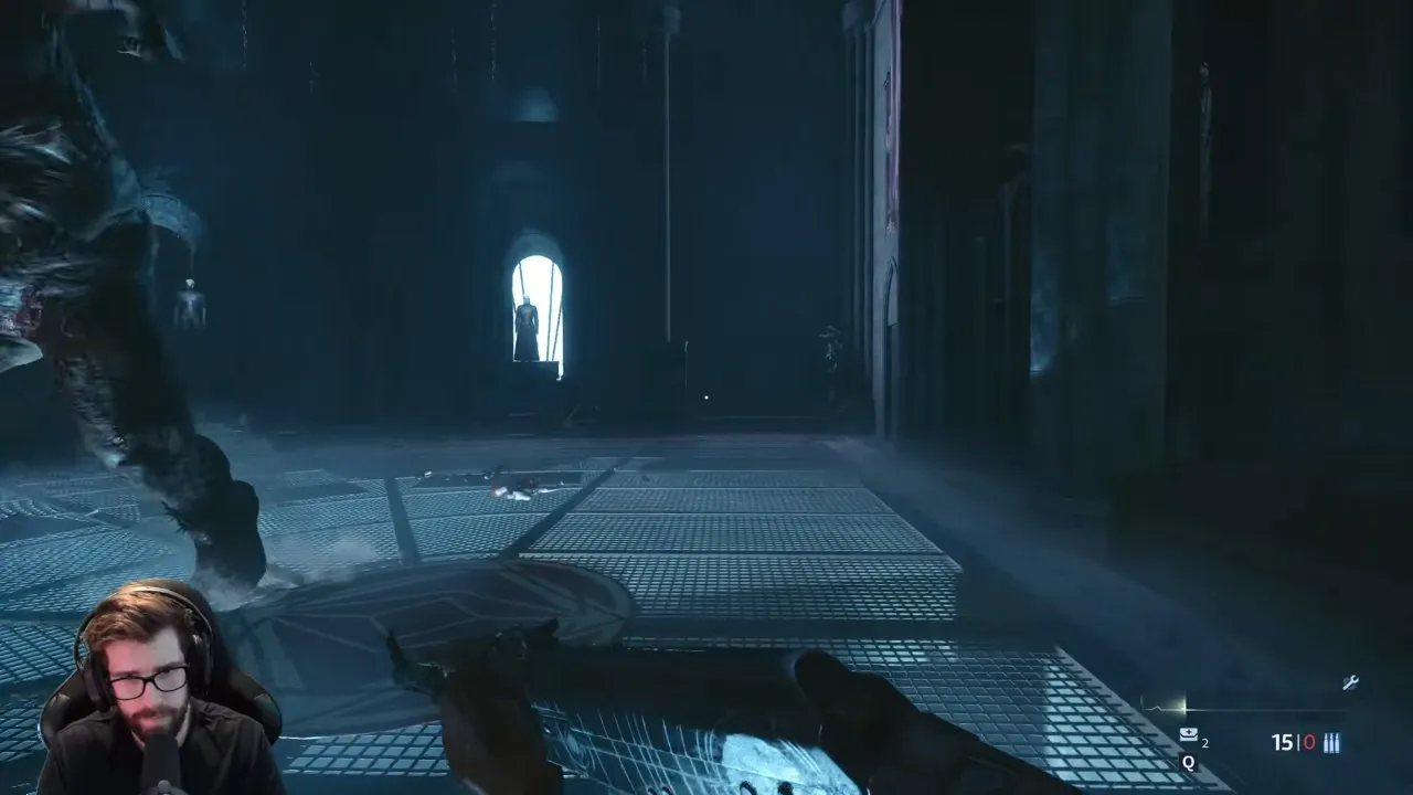 Marlo's final-fight arena during the wall-charge sequence