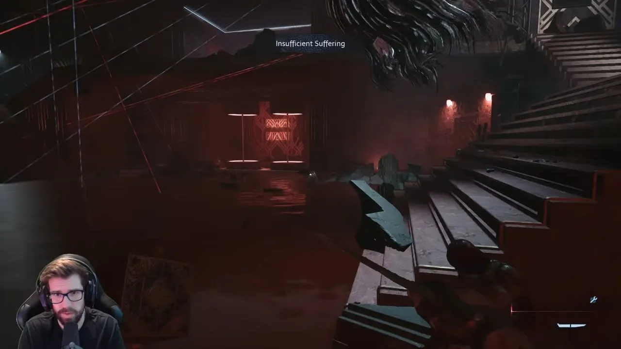 Player discovering the SMG he forgot he was carrying
